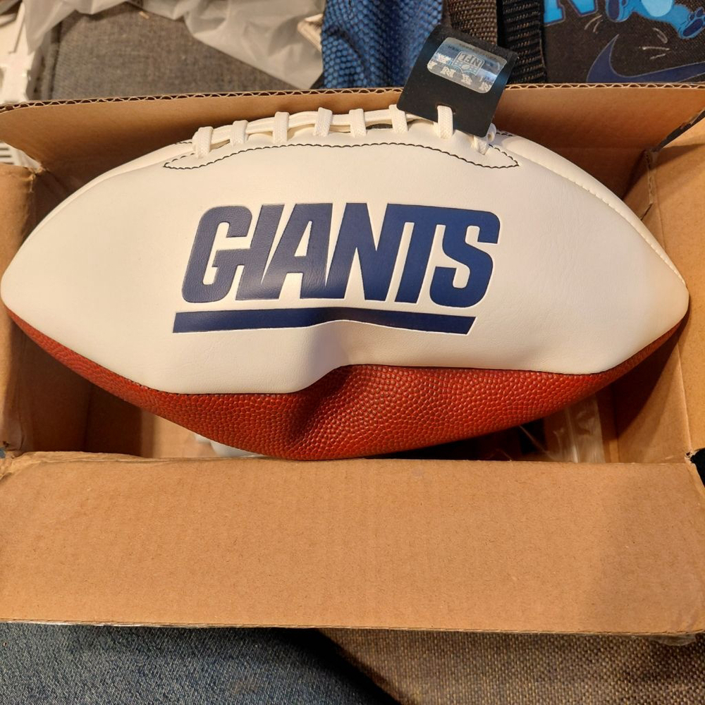 Franklin Sports NFL Football - Official Size White Panel Souvenir Football